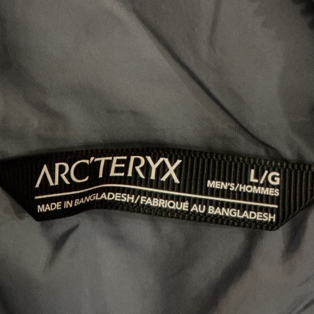 Arc Teryx Atom Light Hoody Jacket Men Large Grey Lightweight New Without Tags‎ - Picture 6 of 6